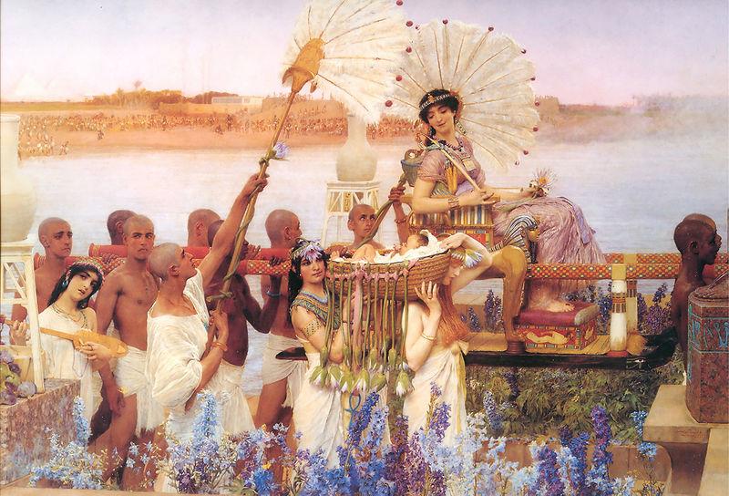 Laura Theresa Alma-Tadema The finding of Moses oil painting image
